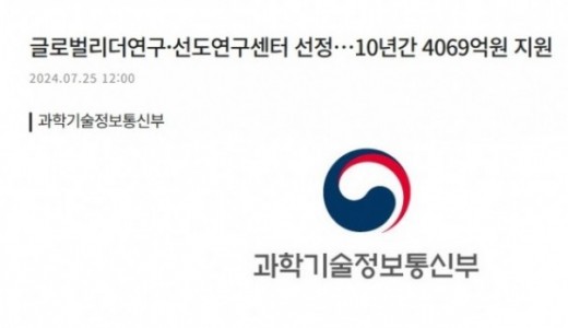 최원식교수 리더연구 선정